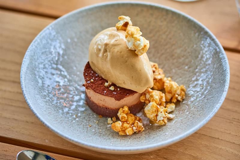 Detail of dessert