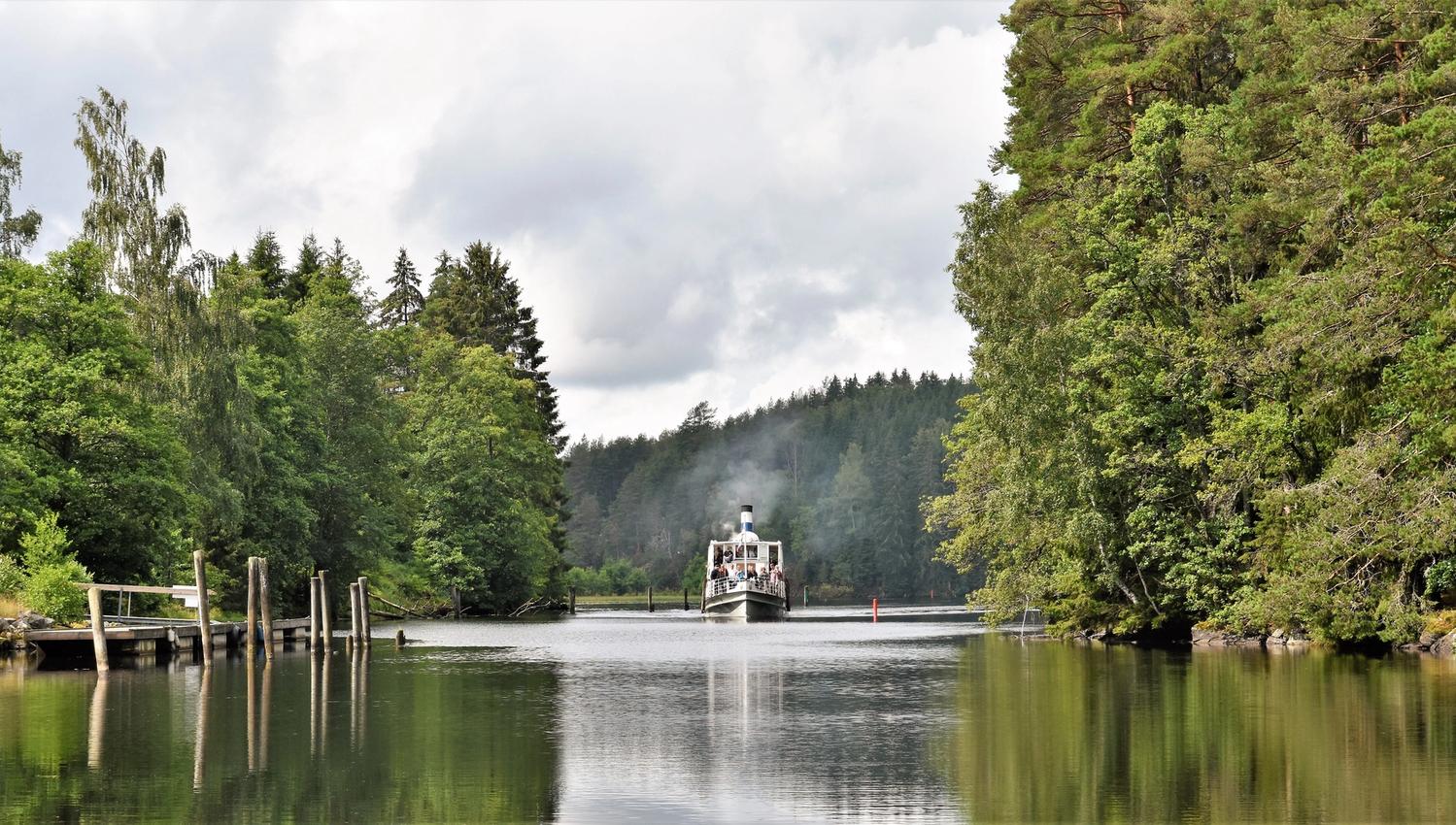 Steam boat in canal