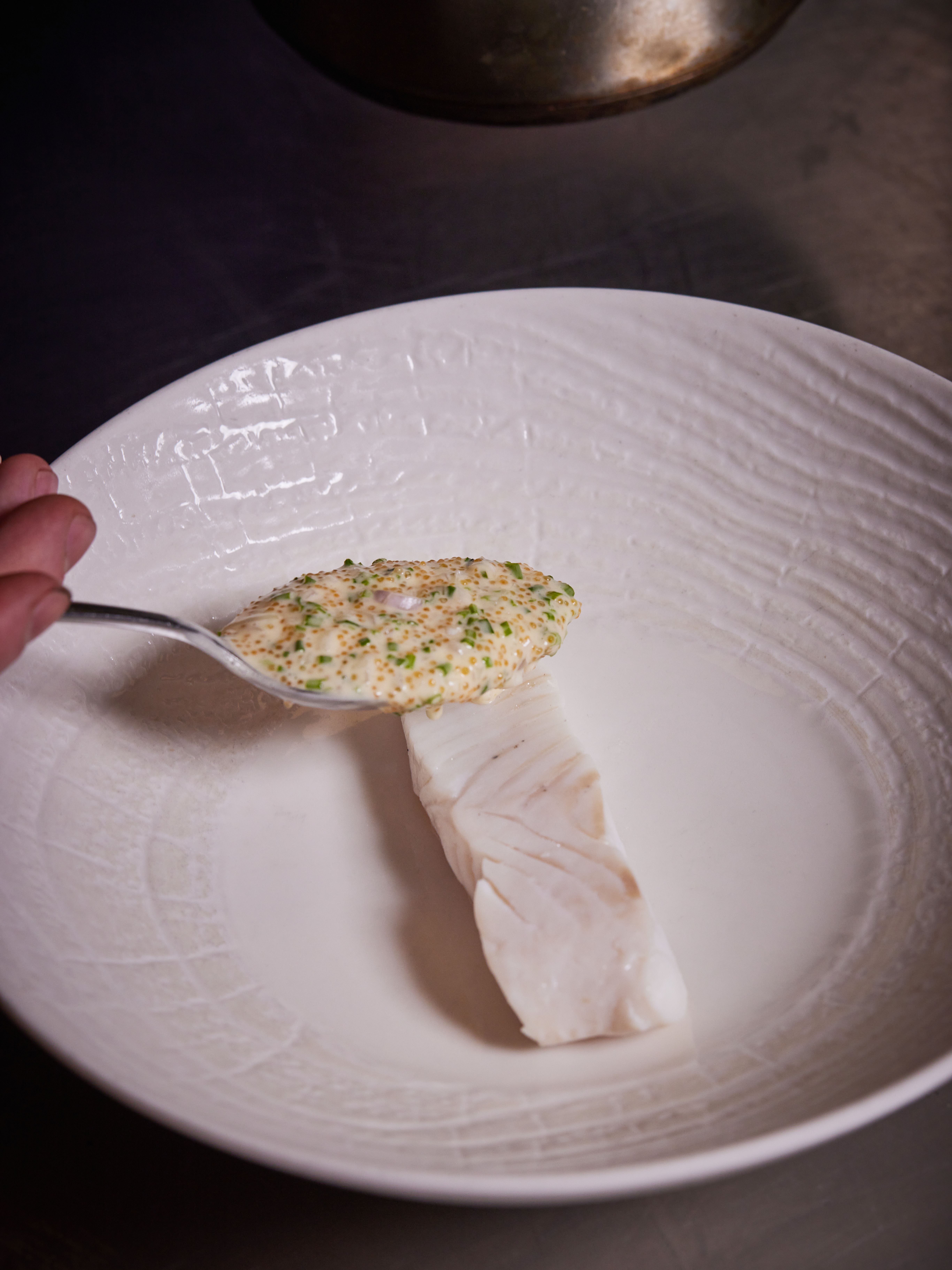 White fish with roe
