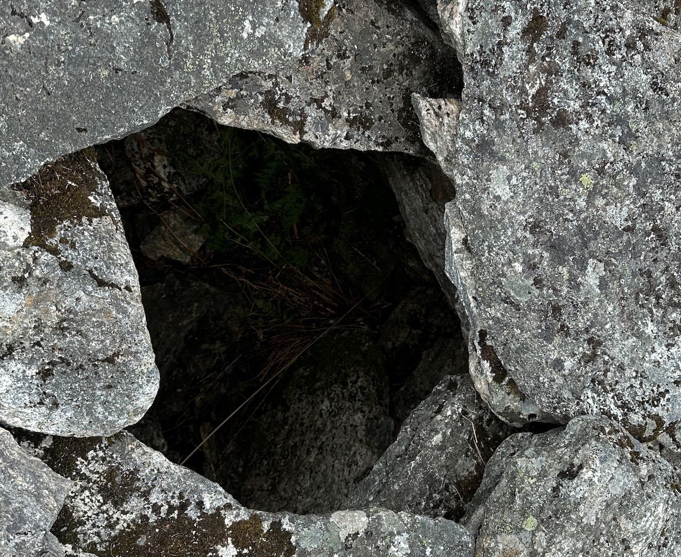Hiding spot for eagle hunters where they used to catch eagles with their bare hands.