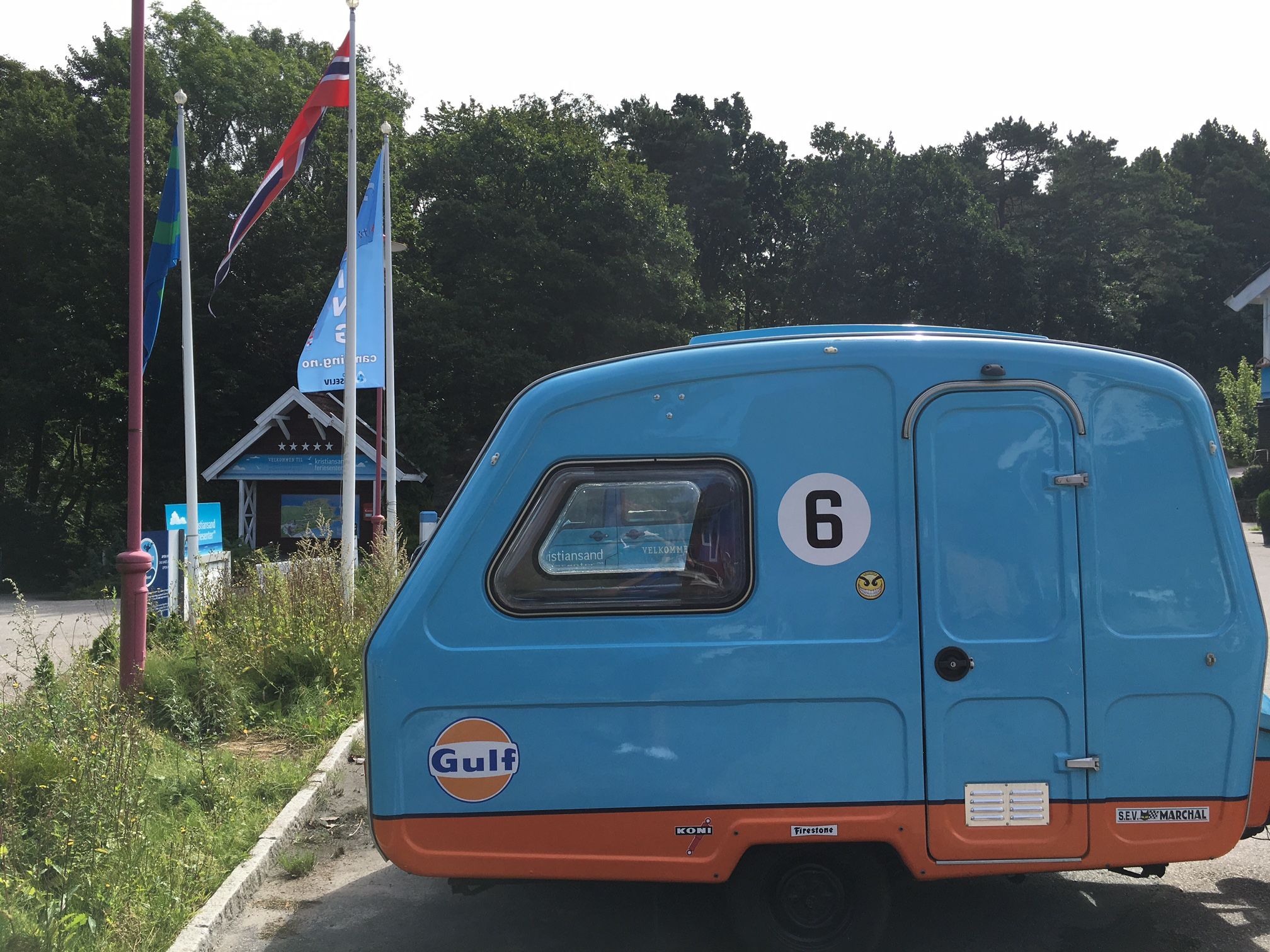 Kristiansand Feriesenter retro campingcar