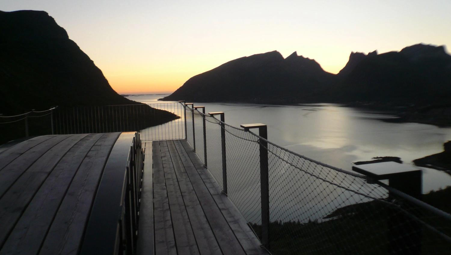 View point from Scenic route Senja