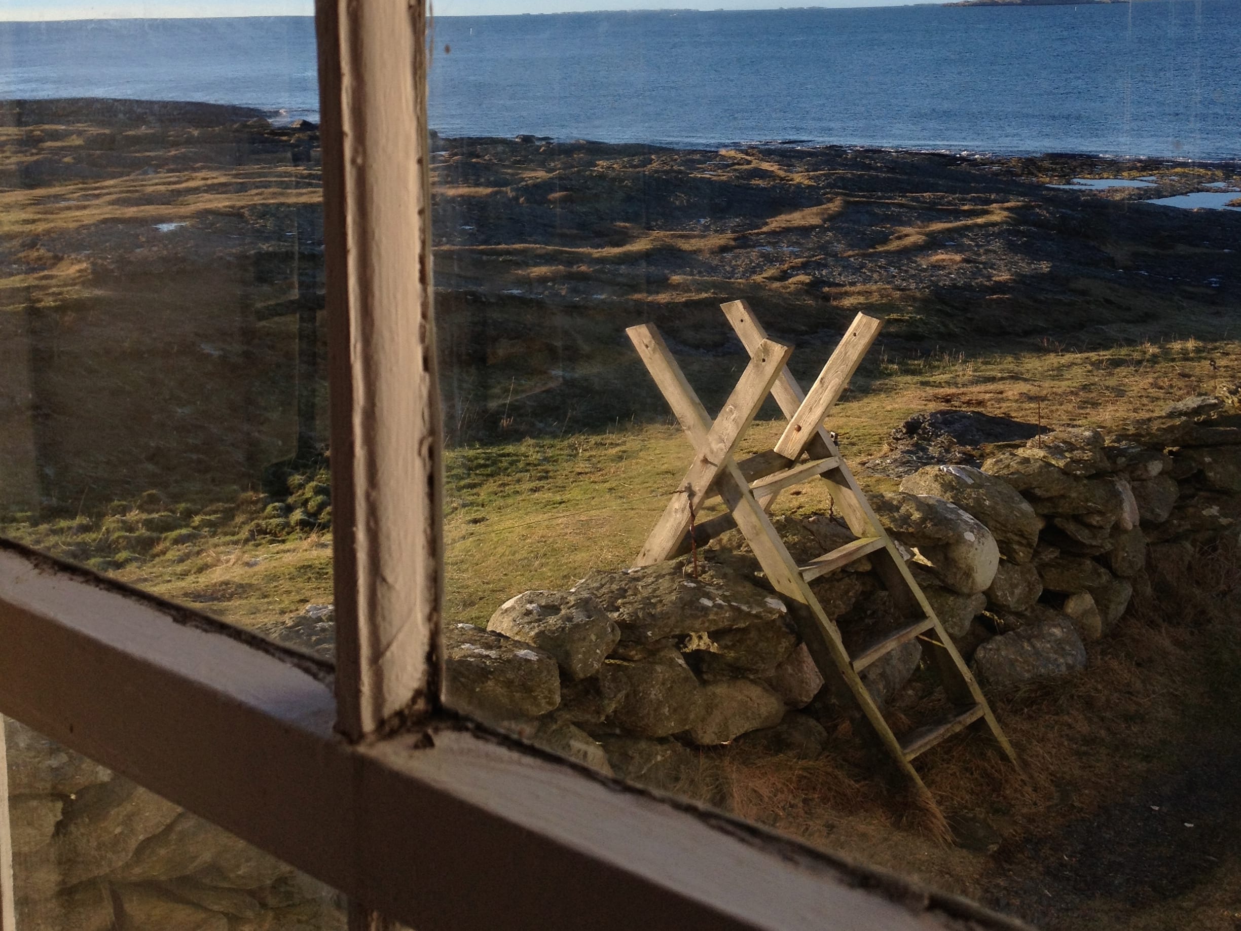From a window at Tungenes Lighthouse