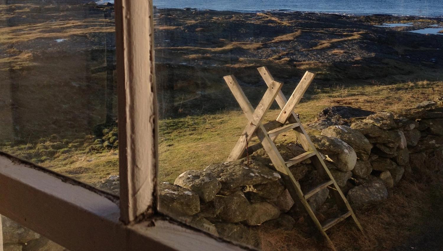From a window at Tungenes Lighthouse