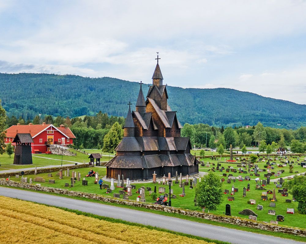 Heddal stave church in Notodden