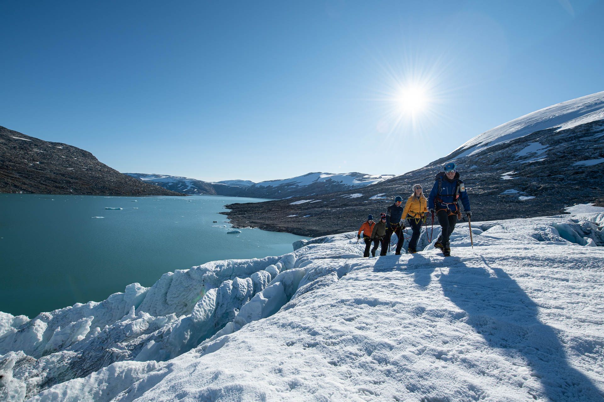 Kayak and Glacierhike on Austdalsbreen Glacier