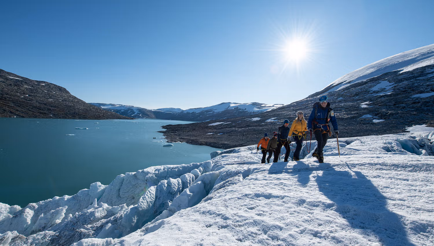 Kayak and Glacierhike on Austdalsbreen Glacier