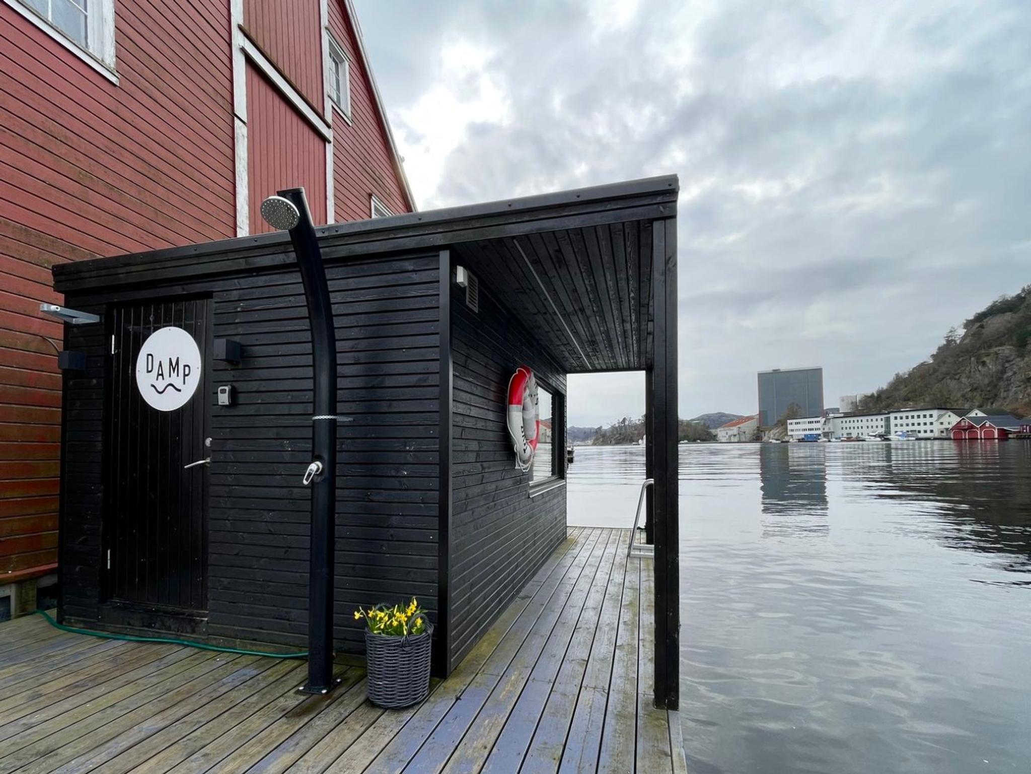 Flytende sauna i Egersund