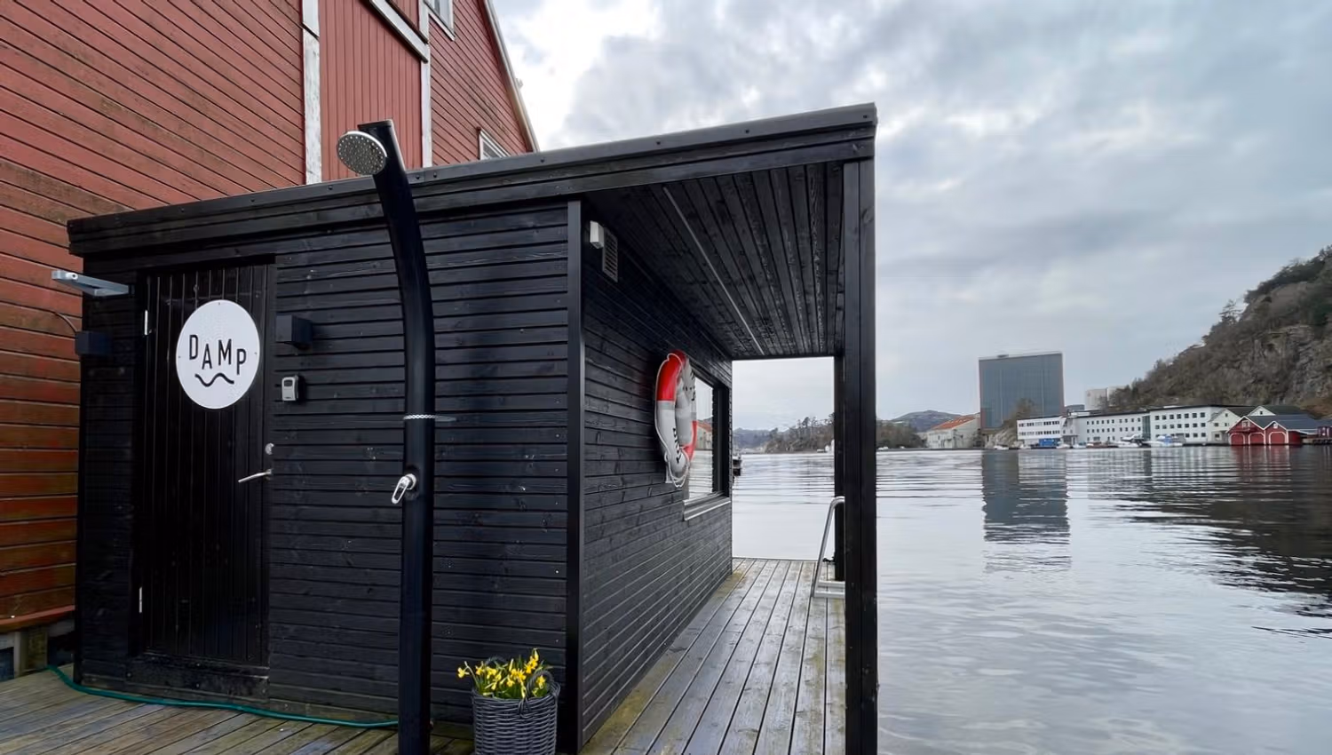 Flytende sauna i Egersund