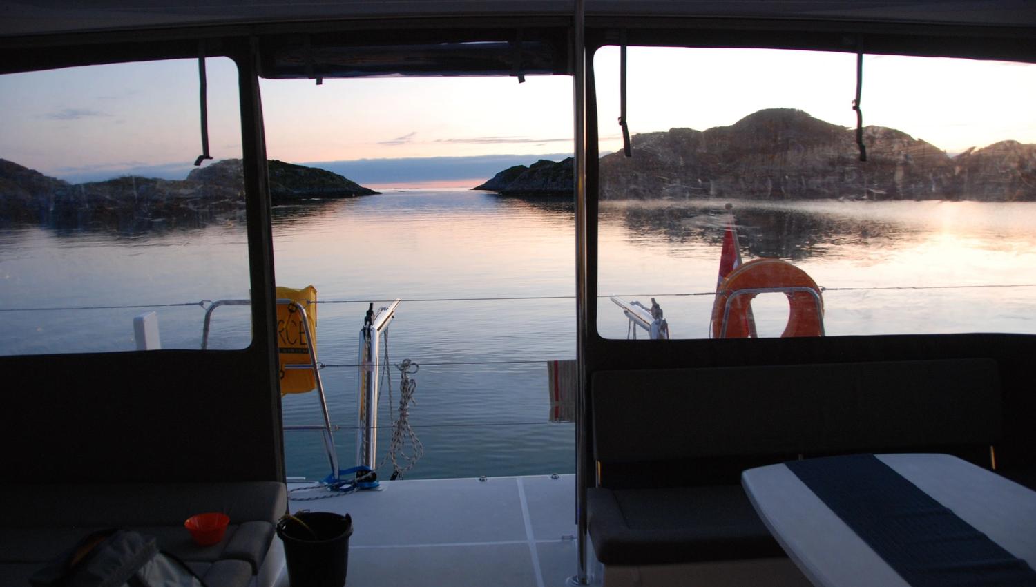 View from inside the boat