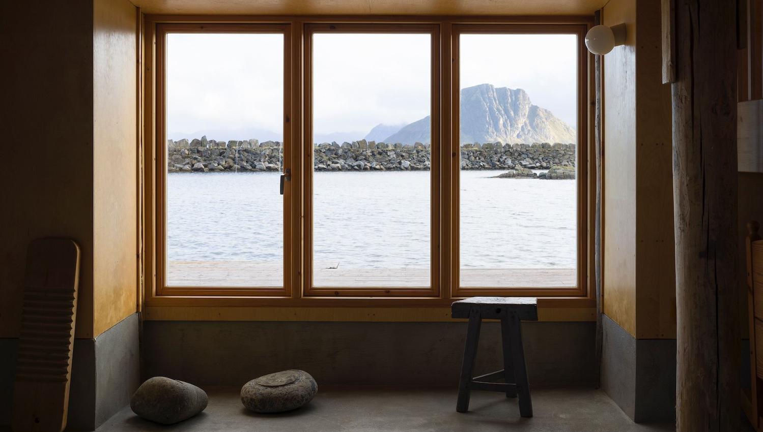 The Saltery view from the inside