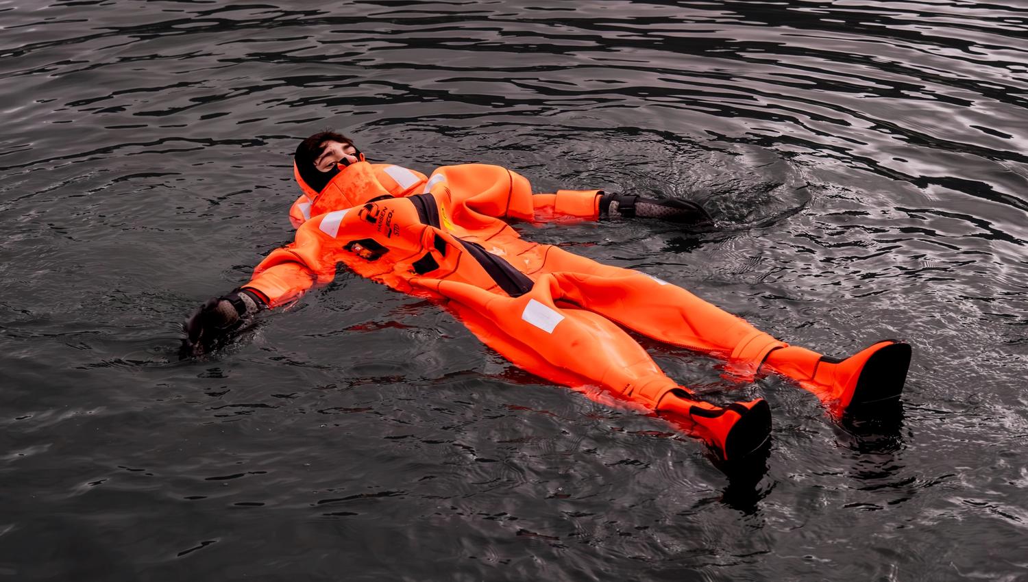 A person Fjord floating in Norheimsund