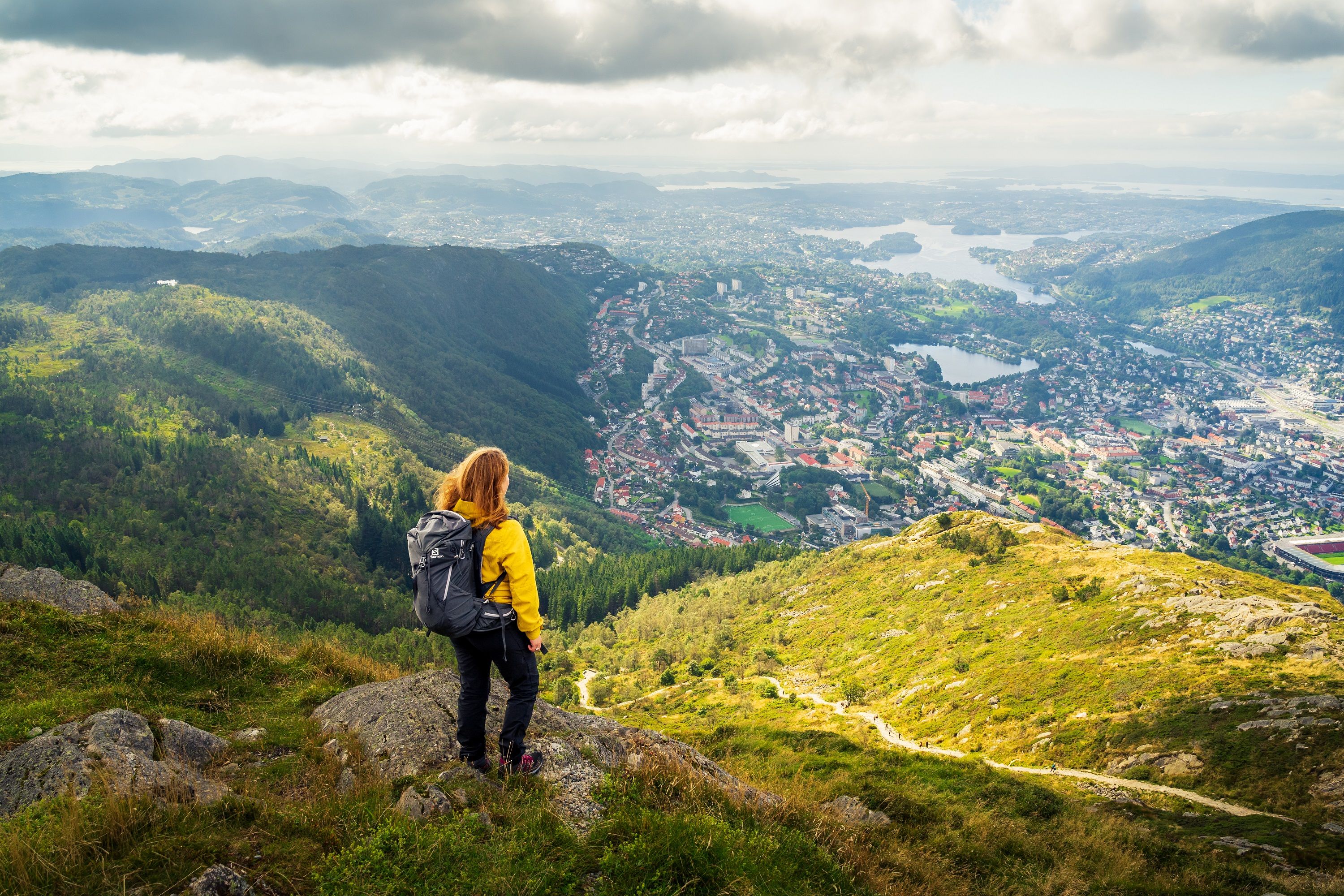 Hiking at Mount Ulriken