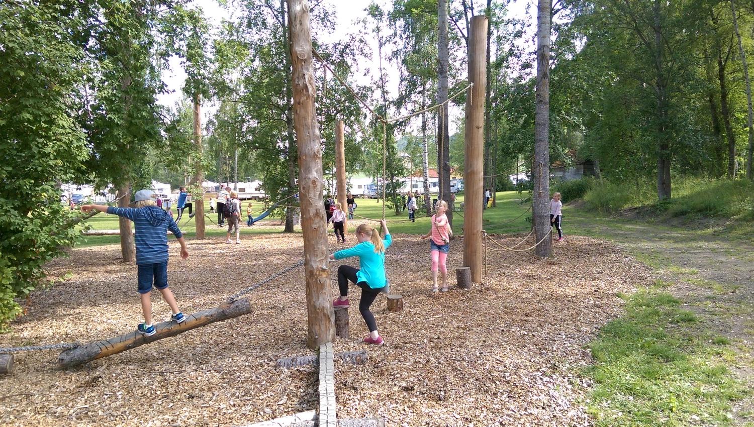 Naturklatreparken i Evjua Strandpark