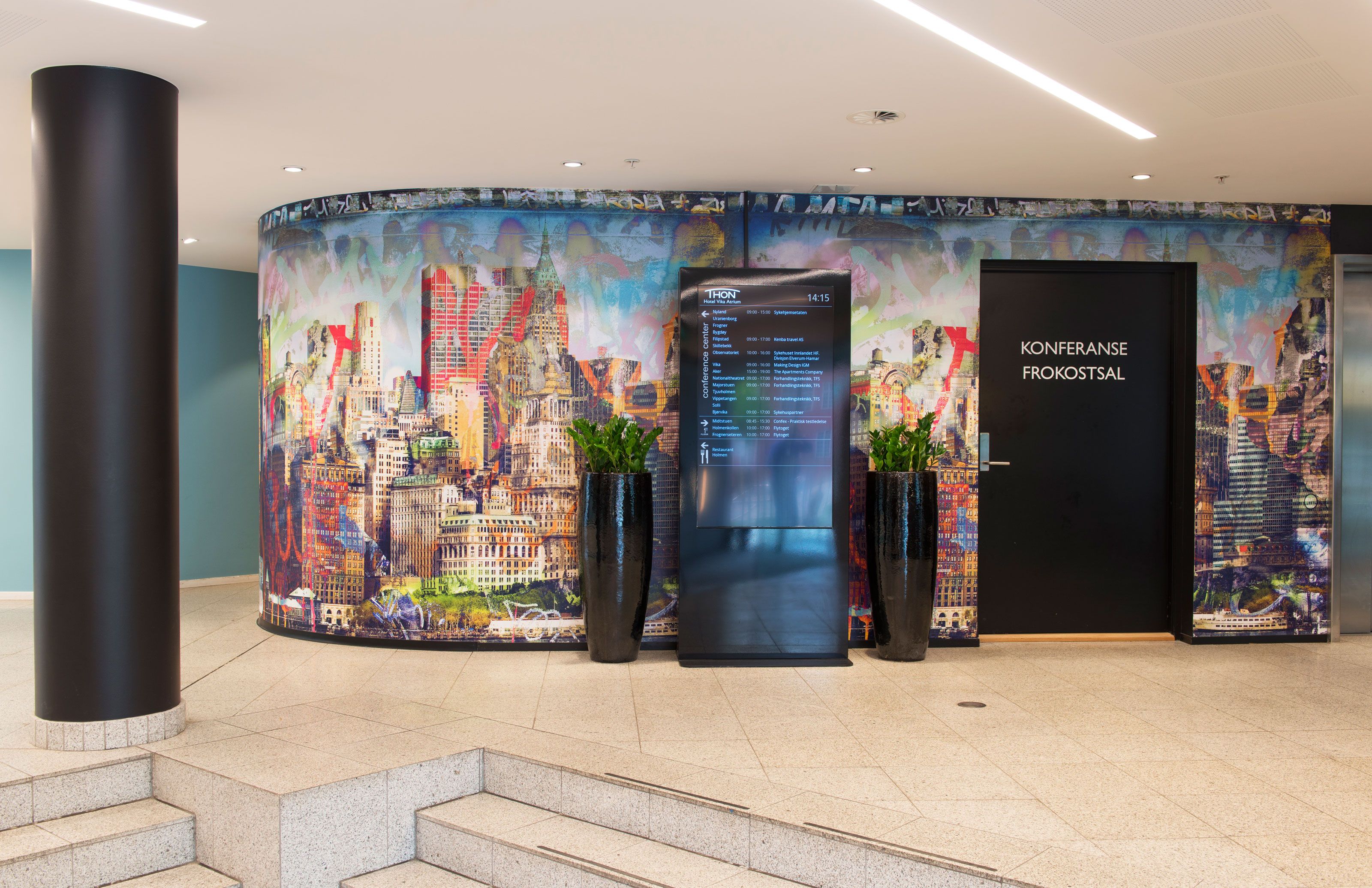 interior of the common areas