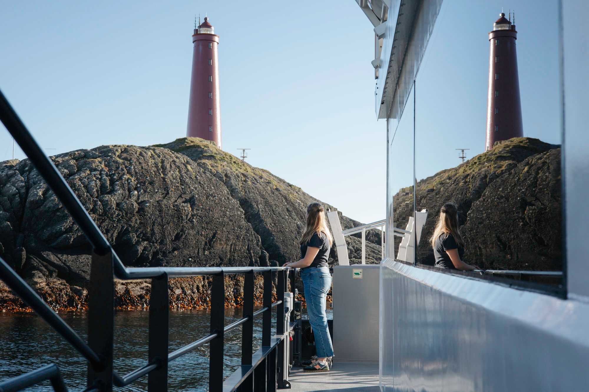 The lighthouse stands proudly, visible from all around