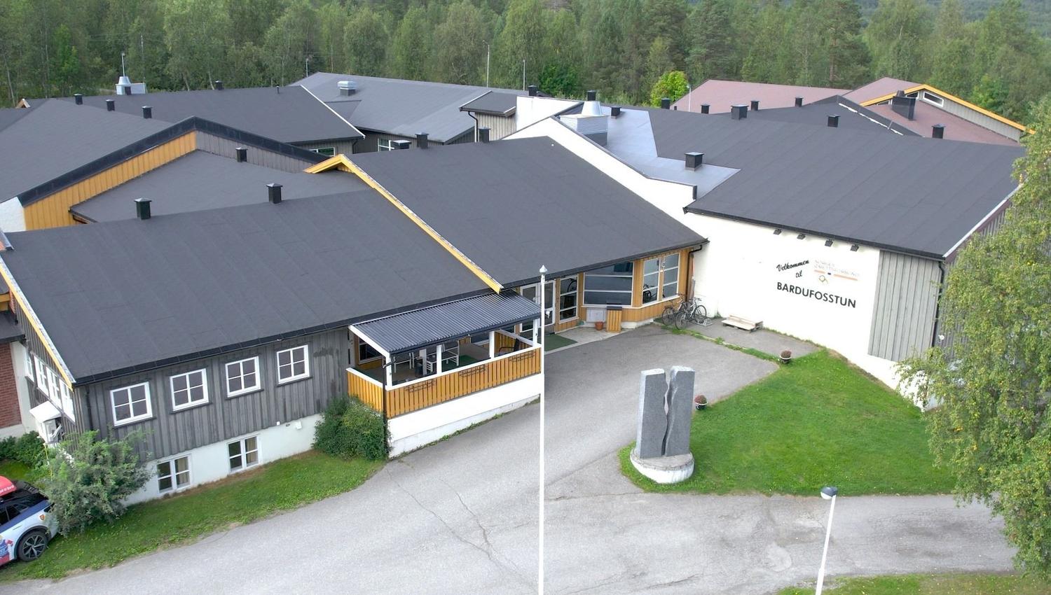 Bardufosstun fra luften