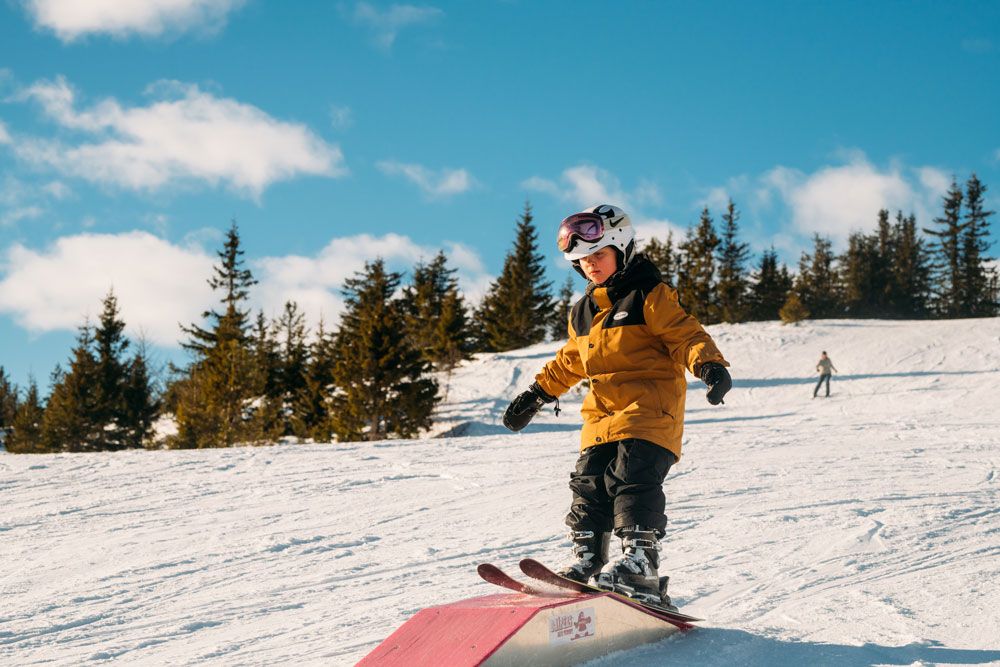 boy at Lifjell ski centre