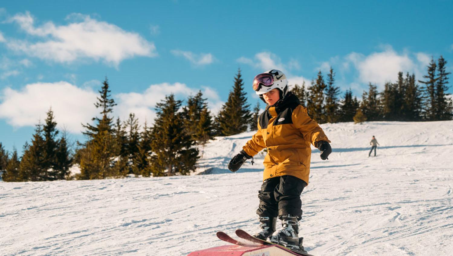 boy at Lifjell ski centre
