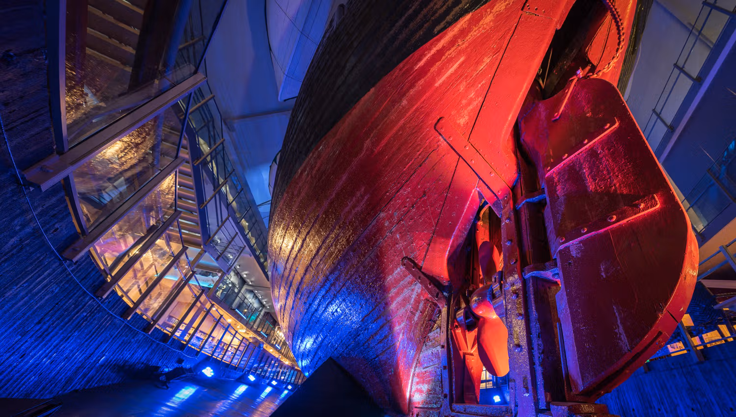 Detail of the Fram's rudder