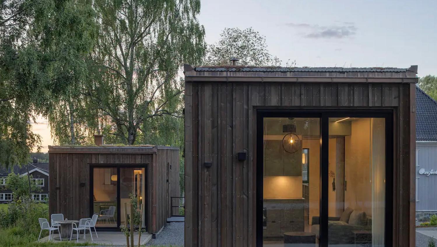 2 små microhus med terrasse