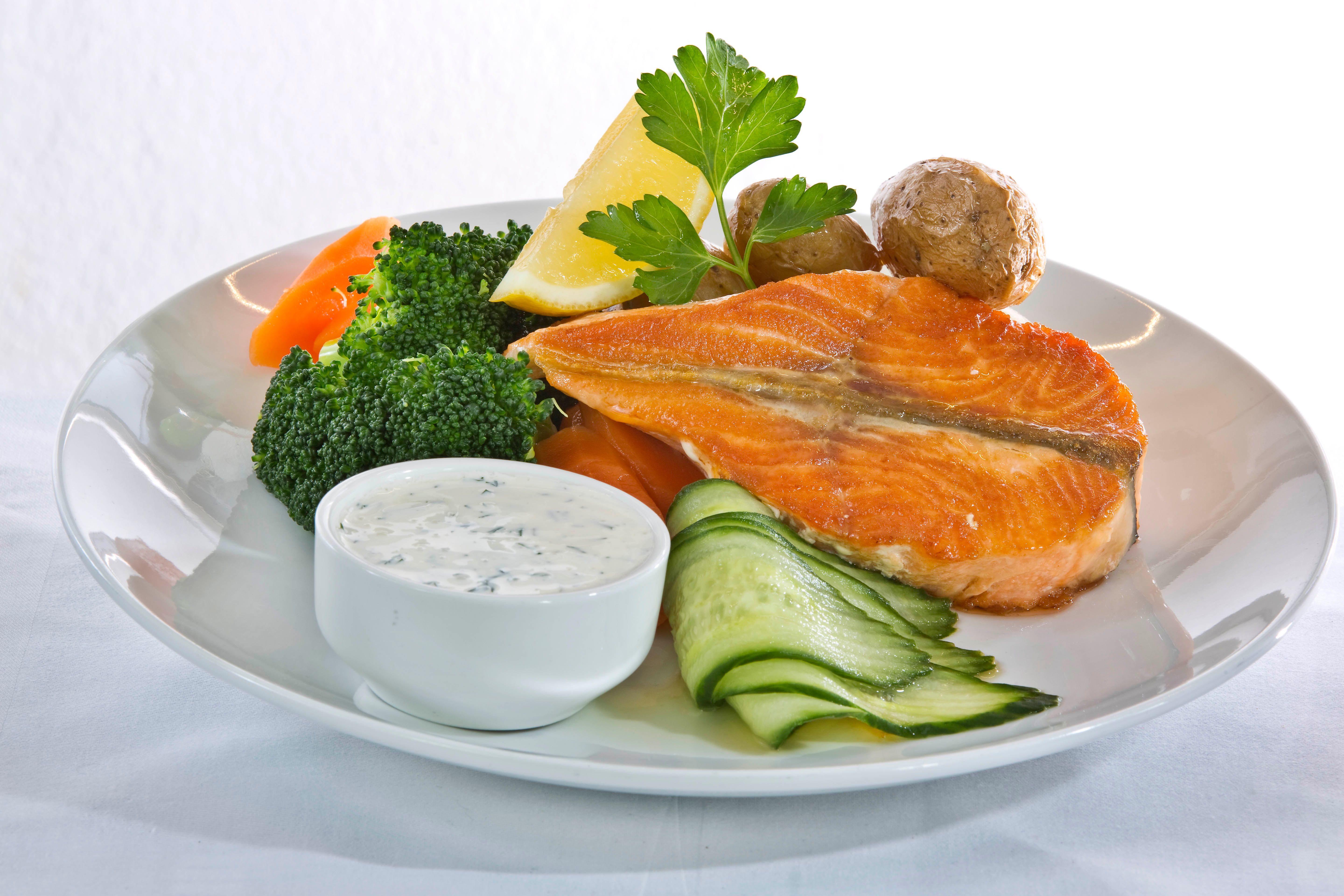 Fish dish at Stasjonen Cafe & Restaurant