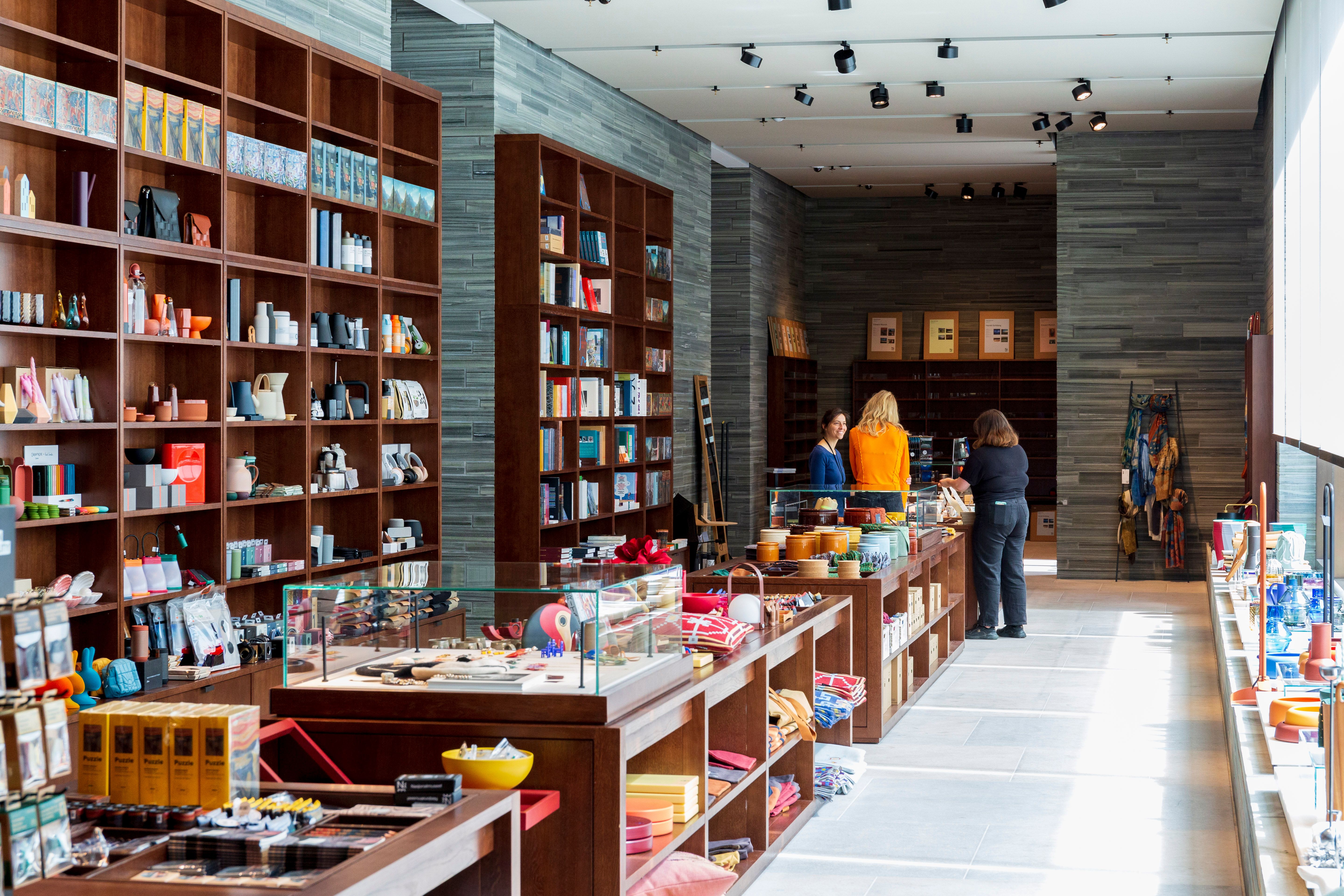 The museum shop.