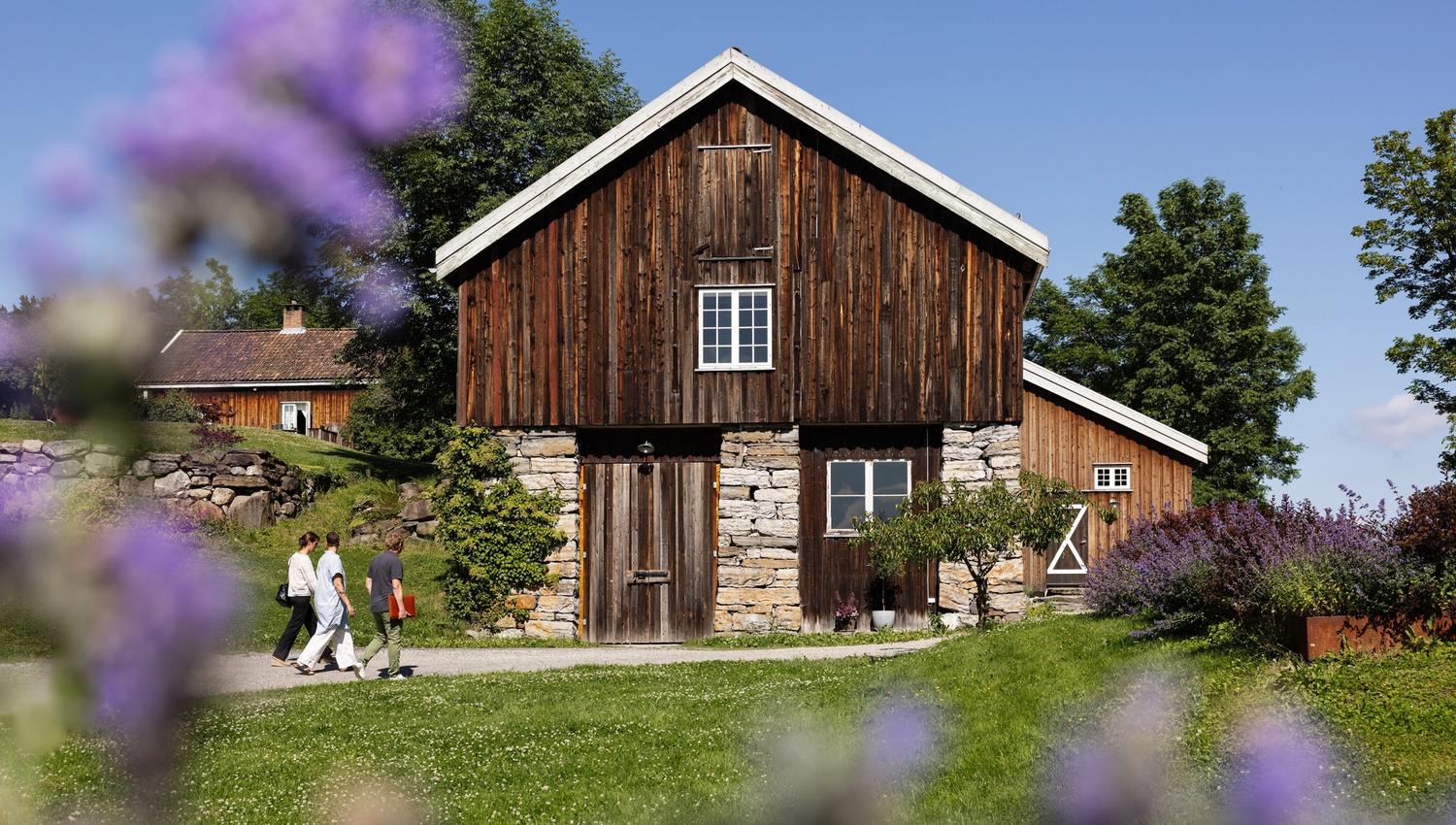 The barn outside