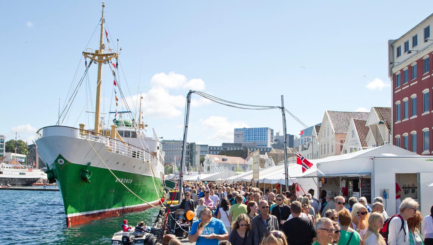 The veteran ship MS Sandnes at Gladmat food festival