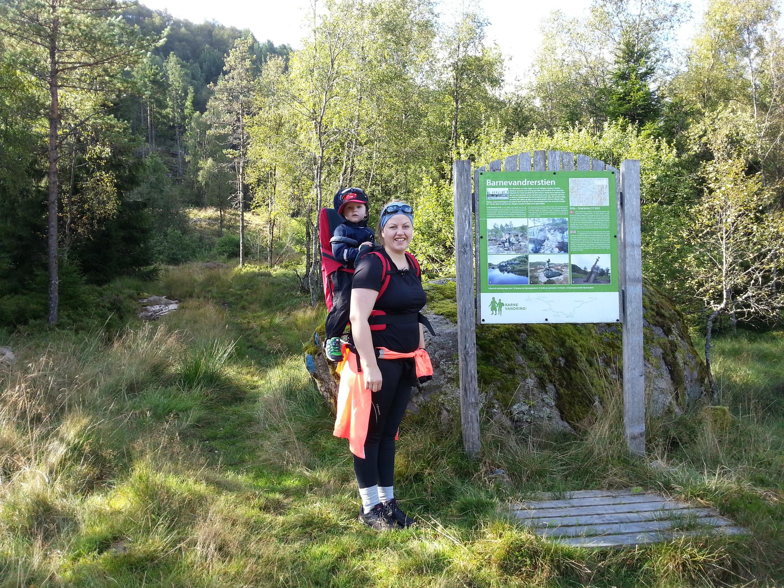 The "child wanderer" trail at Heddan Gjestegard