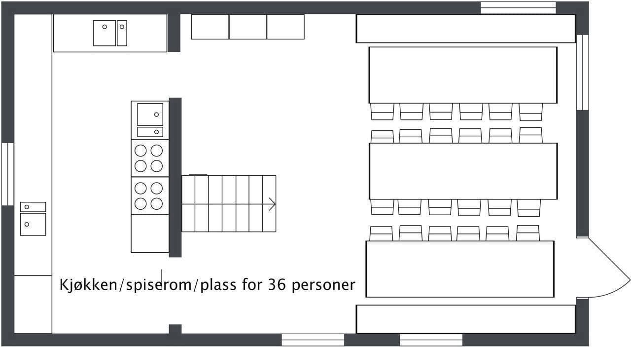 Floor plan Hafjell Gard main house