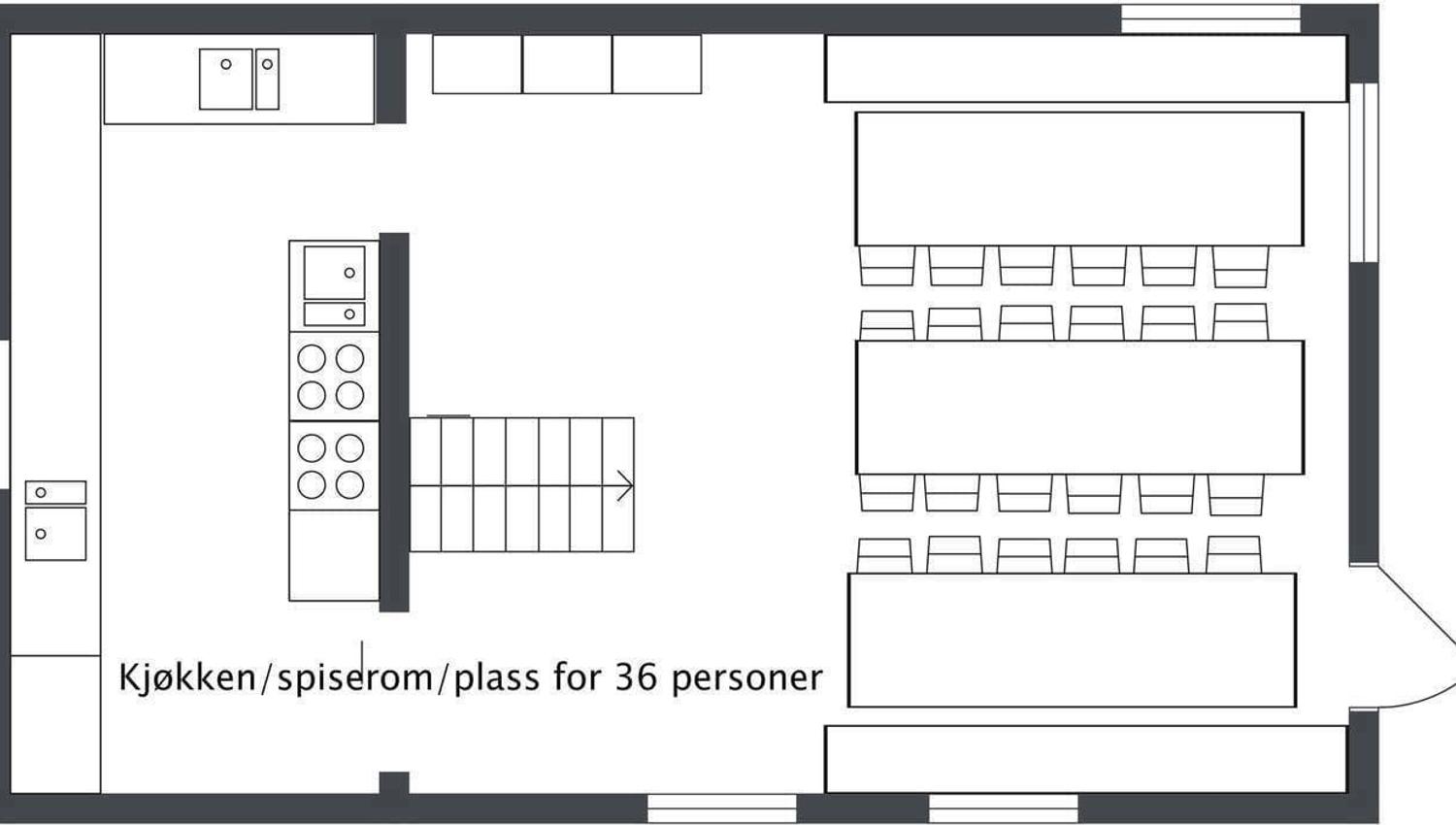 Floor plan Hafjell Gard main house