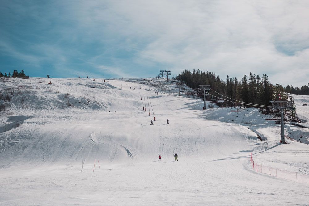 Gautefall ski center in Drangedal 
