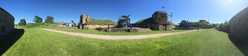 panoramabilde av festningsområdet