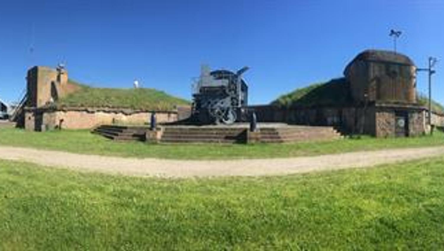 panoramabilde av festningsområdet