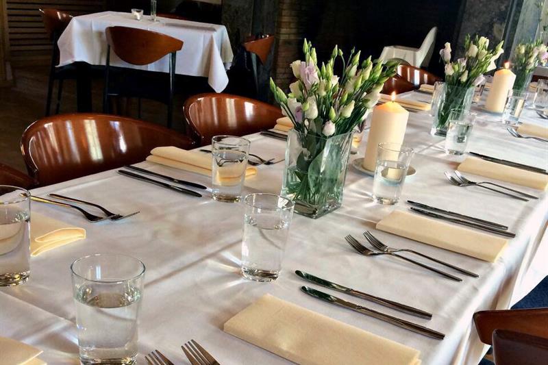 Tables are set.