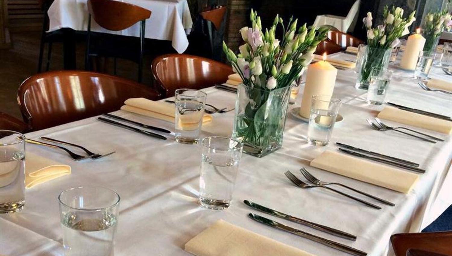 Tables are set.