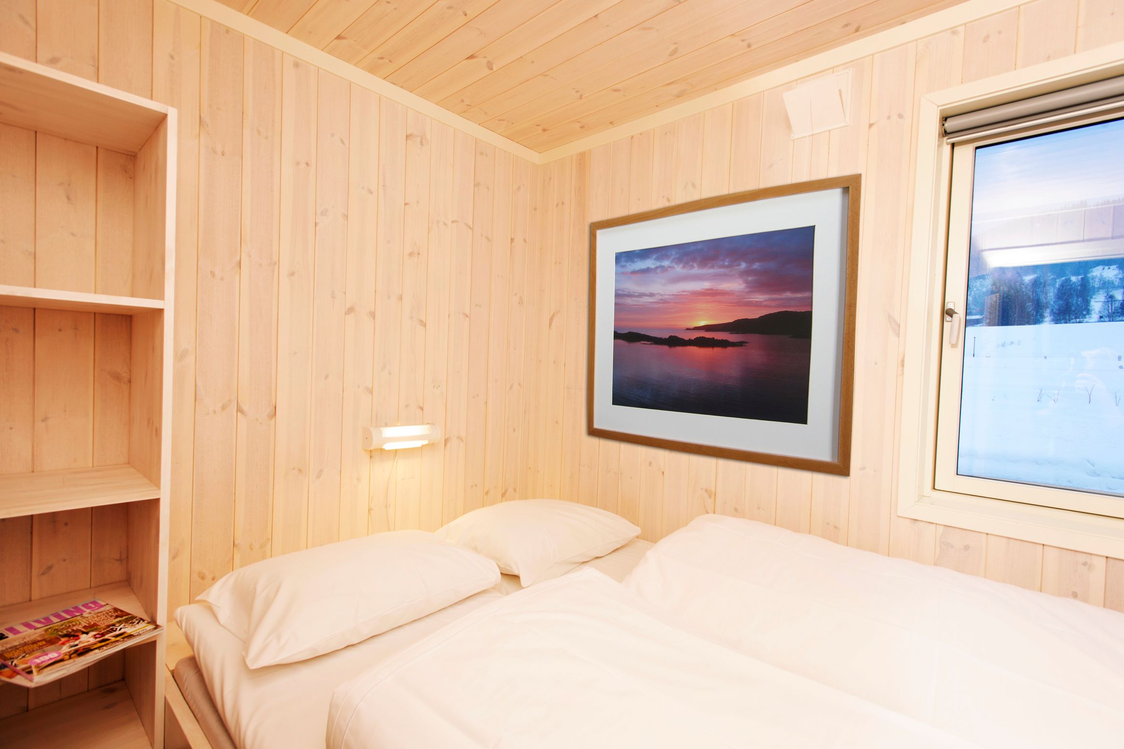 Soverom med dobbeltseng hytte Topcamp Hallingdal