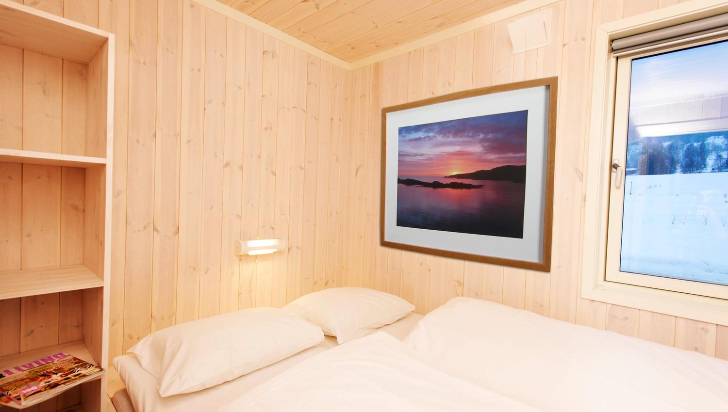 Soverom med dobbeltseng hytte Topcamp Hallingdal