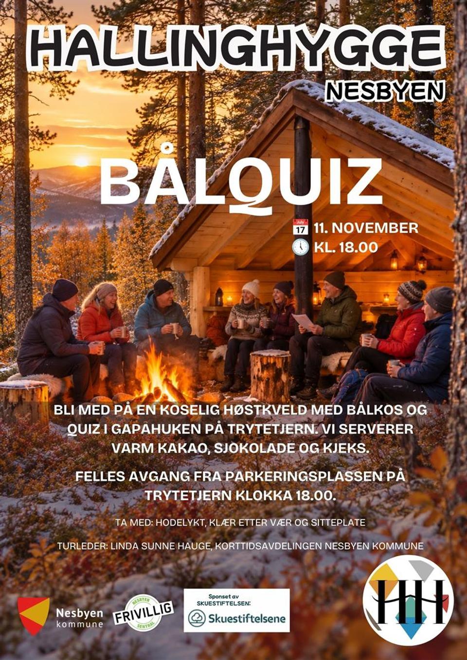 Hallinghygge - bålquiz Trytetjern