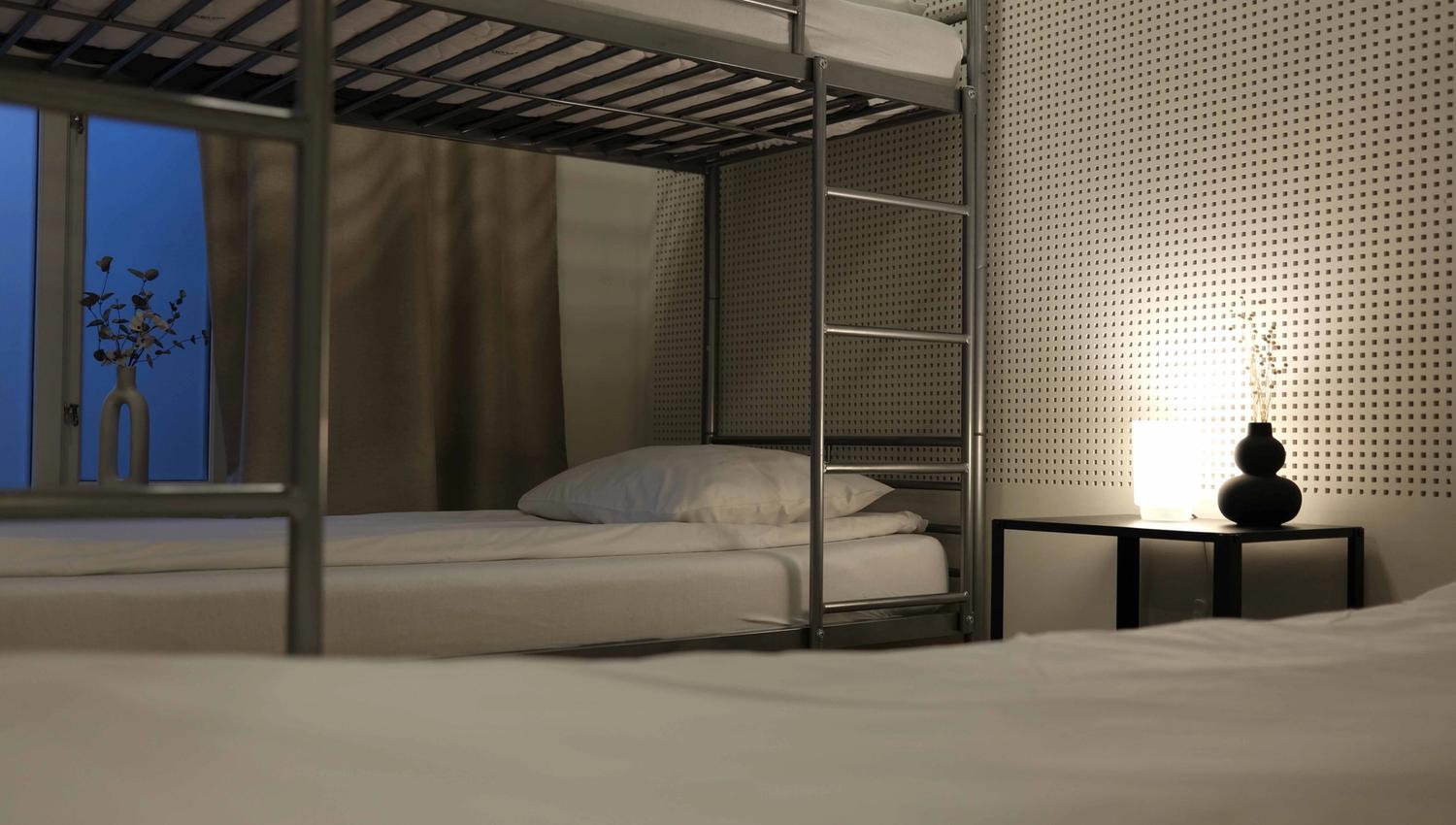 Shared room with bunk beds at Blue House Odda, perfect for budget travelers.