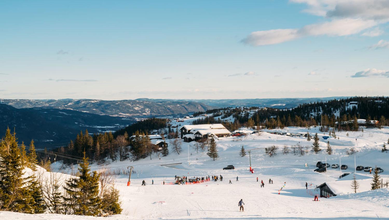 alpine slope at Lifjell ski centre