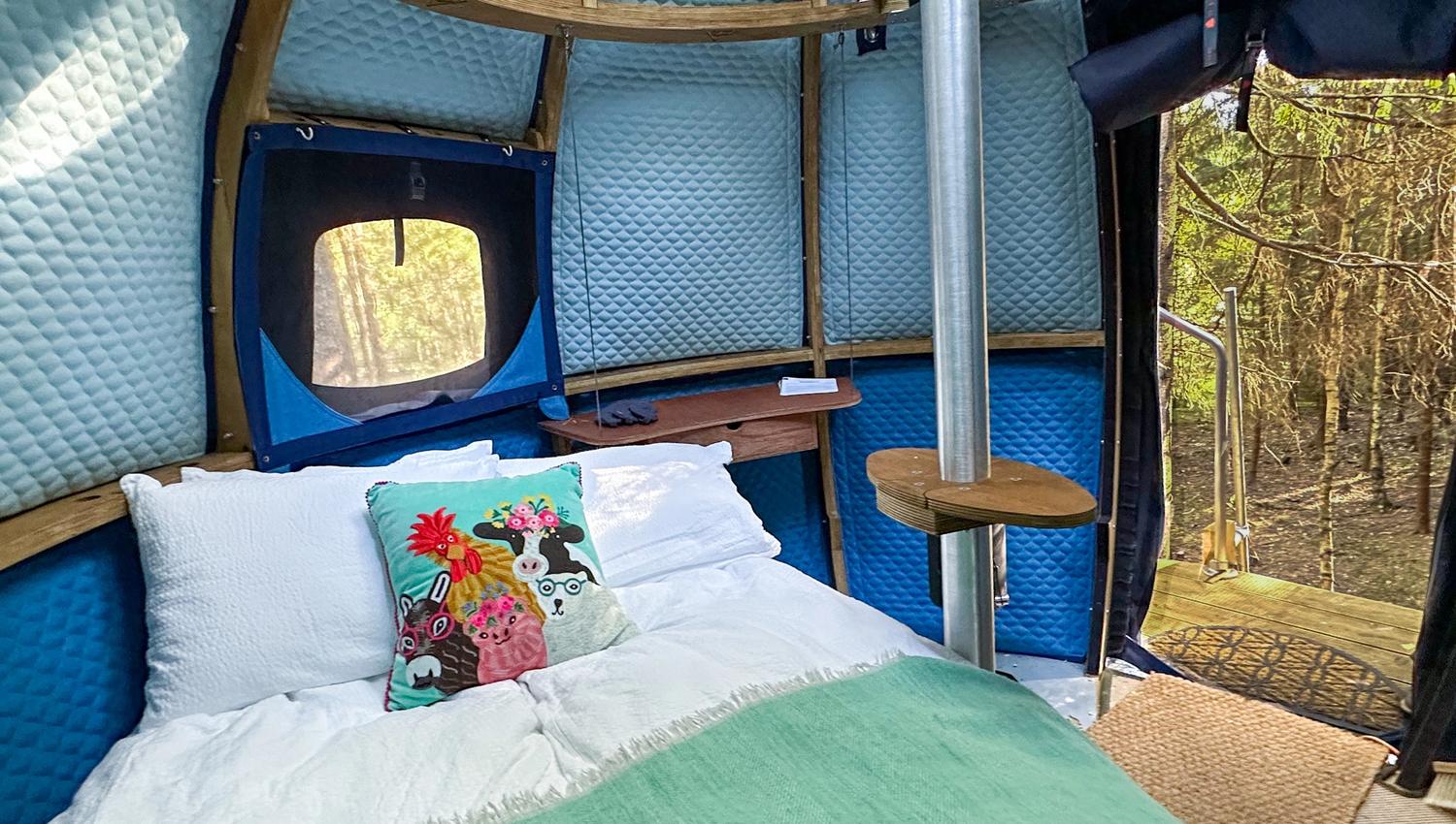 Bed inside the Blueberry