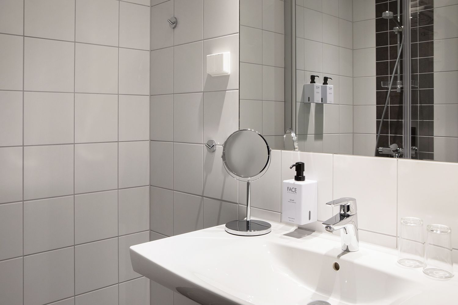 One of the bathrooms
