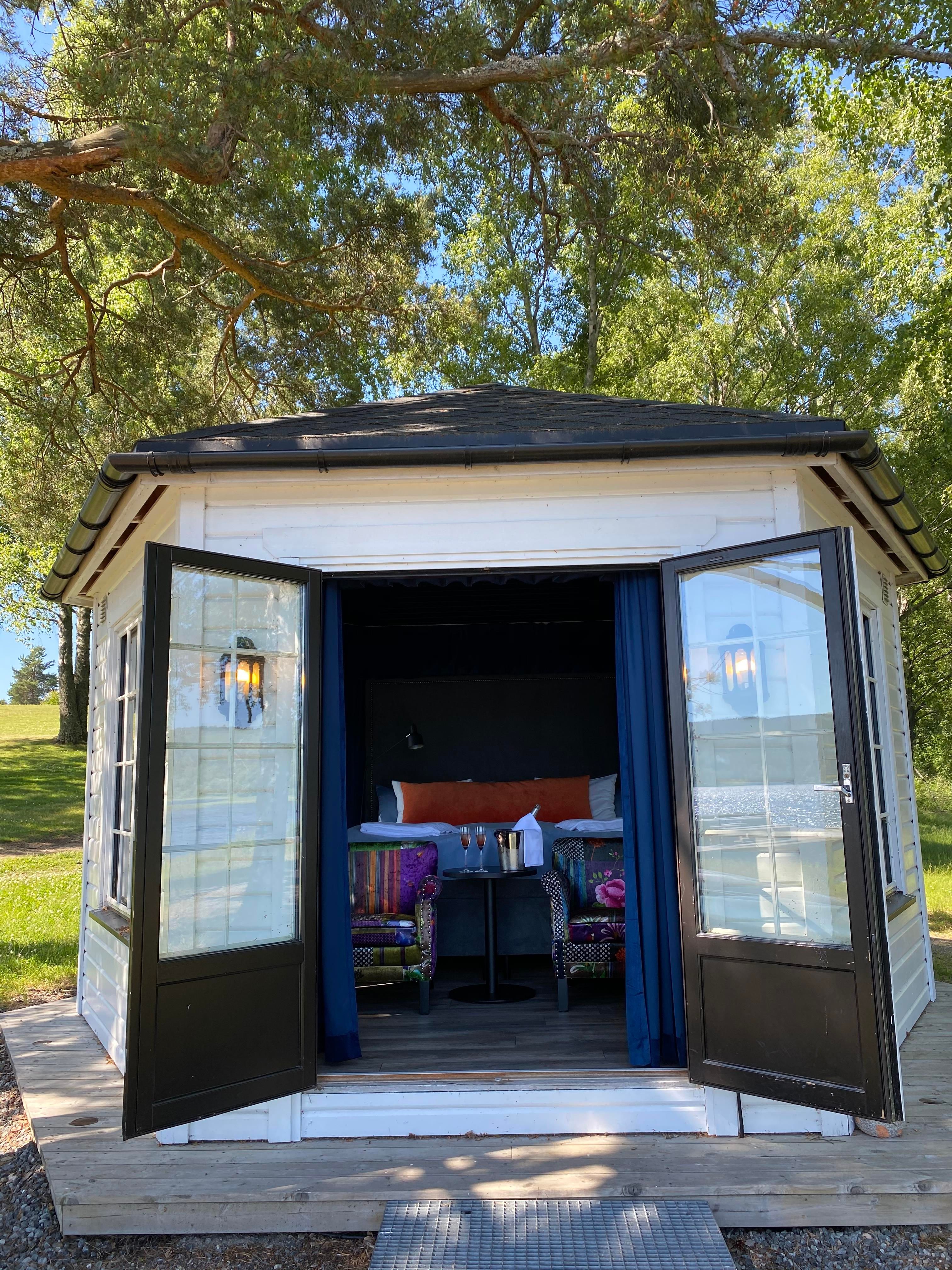 beach house seen from outside