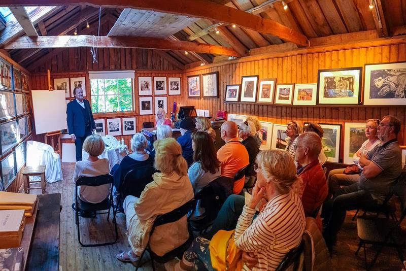 Lecture in the studio