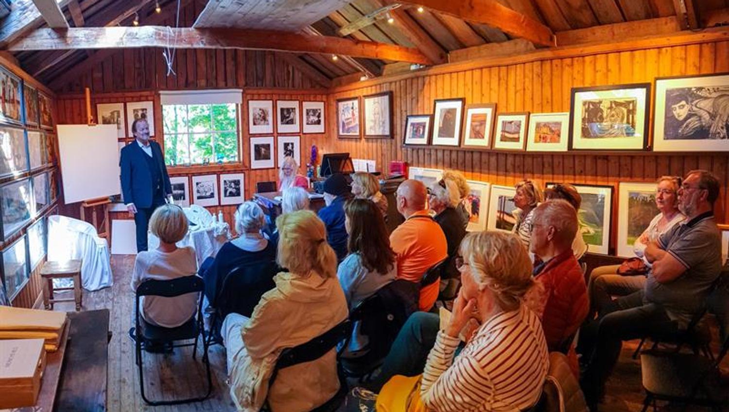 Lecture in the studio