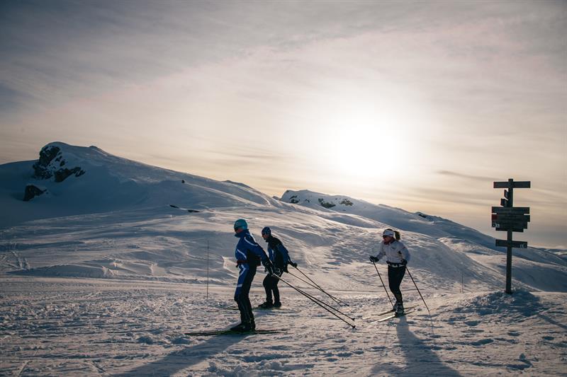 Cross-country skiing at Lifjell