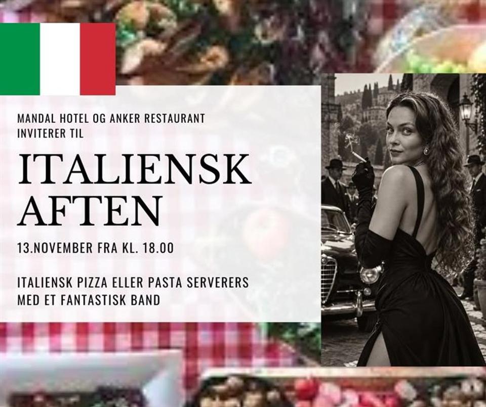 Italiensk aften med liveband