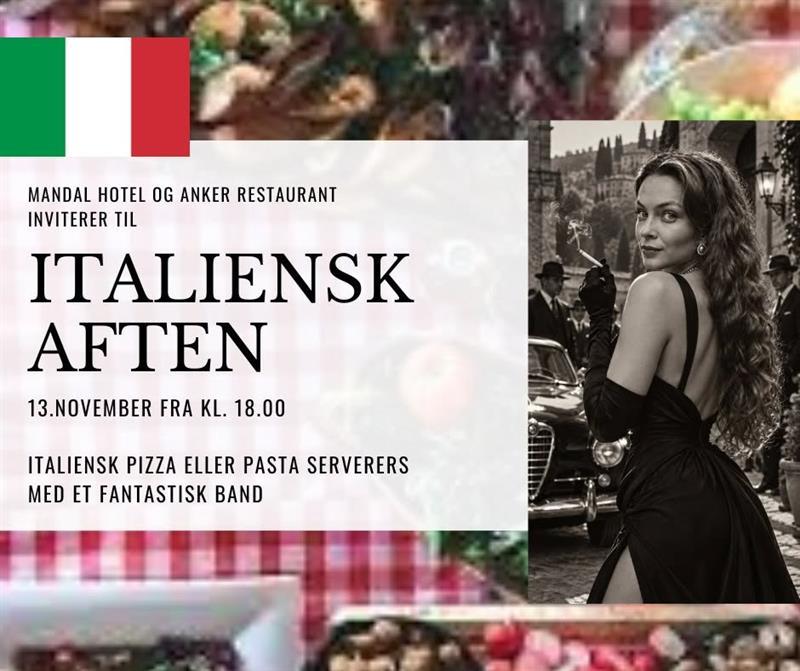 Italiensk aften med liveband